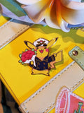 Travel Set: Pilot Mouse Hard Enamel Pin | Gold Plated | Cute Gift | Pin Collectors | Original Art | Captain Pin | Flying Airplane