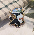 Restaurant Cats: Waiter - Hard Enamel Pin | Gold Plated | Cute Gift | Pin Collectors | Original Art