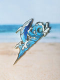 Humpback Whale - Hard Enamel Pin | Gold Plated | Nature Gift | Pin Collectors | Original Art | Pin centerpiece