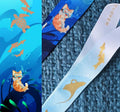 Ocean Diver Cat Lanyard - Turtle Shark Manta Fish Jellyfish Squid Lovers