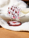 Poro Fluft Acrylic Spinning Standee with Snack cookie base