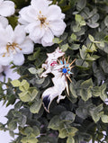 Inkbrush Wolf - Hard Enamel Pin - Wolf with sword | Sun Goddess | Amaterasu | Gift for Gamers | Nostalgic Gaming Pin | Collectible Pin