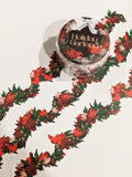 Christmas Garland and Cardinal Washi Tape | scrapbooking material | journaling material