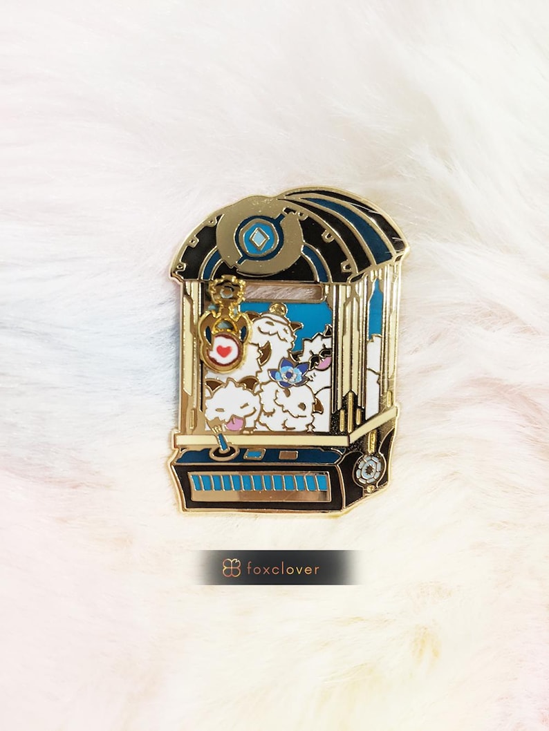 Sliding Crane Game Hard Enamel Pin - Piles of mascots!