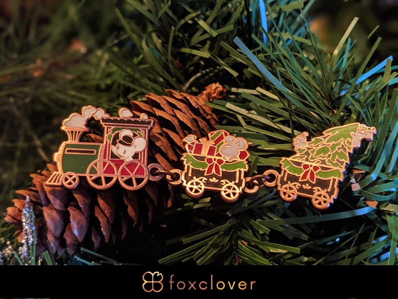 Holiday Classics: Holiday Express - Hard Enamel Pin | Antique Copper Plated | Cute Gift | Pin Collectors | Original Art | Christmas Pin
