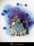 Peacock (Pavo) - Celestial Constellations - Hard Enamel Pin | Gold Plated | Cute Gift | Pin Collectors | Original Art