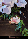 Foxes for All Seasons: Spring - Cherry Blossom Sakura - Rose Gold Enamel Pin
