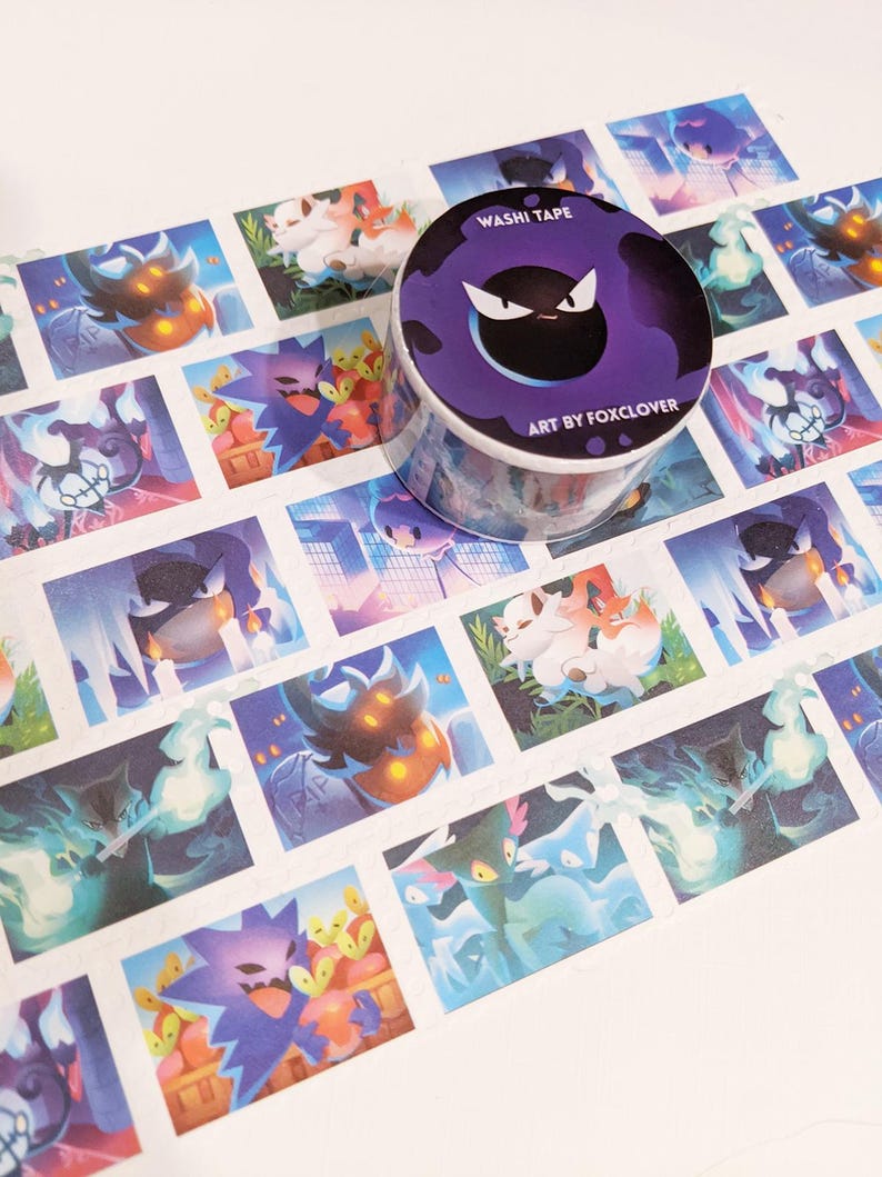 Ghost Creature Washi Tape | scrapbooking material | journaling material