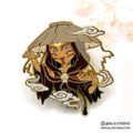 Painted Lady Enamel Pin