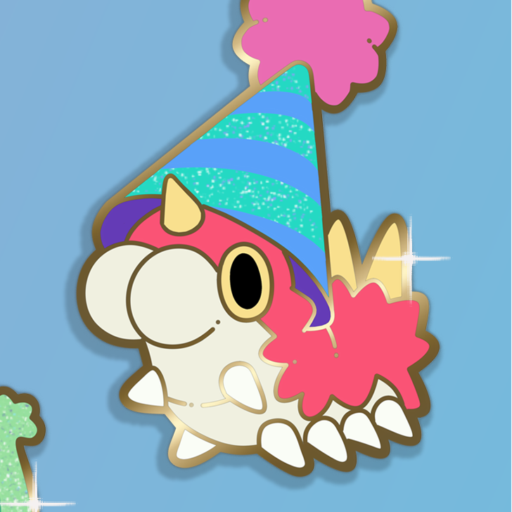 Party Hat Wurmple Pin