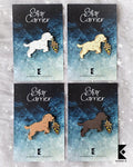 Poodle Star Carrier Enamel Pin