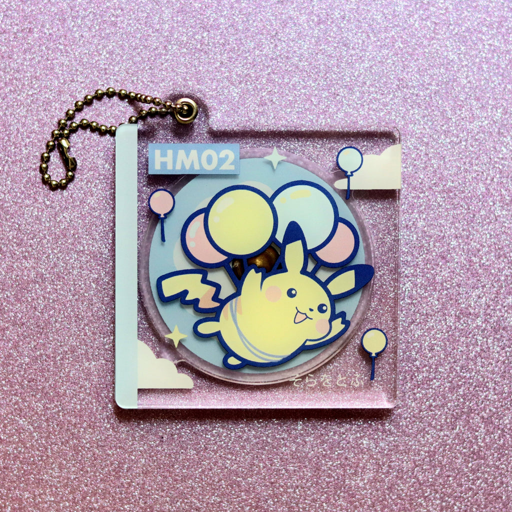 Pocket Pika Fly Disc Acrylic Keychain