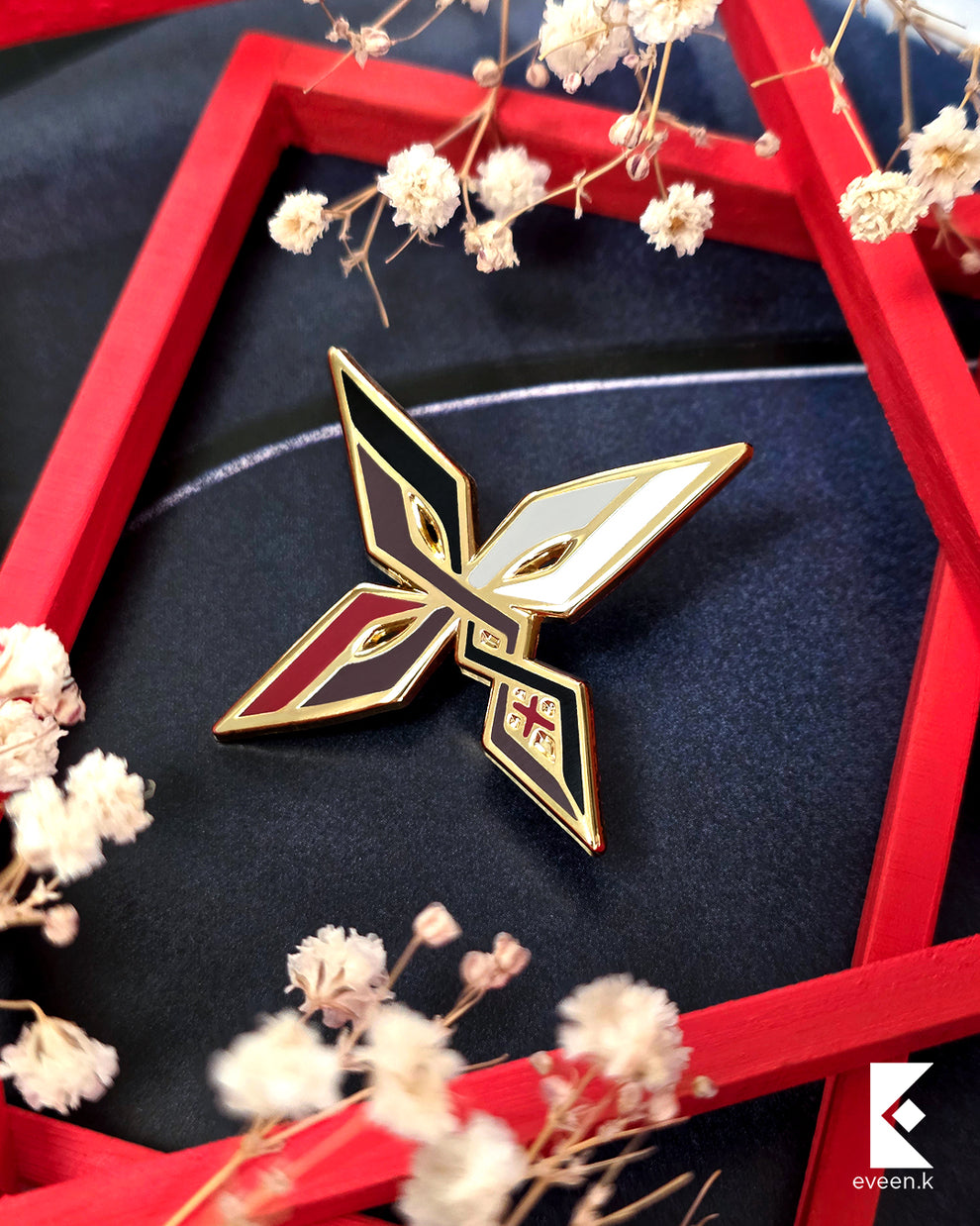 Genshin Emblem Arlecchino Enamel Pin