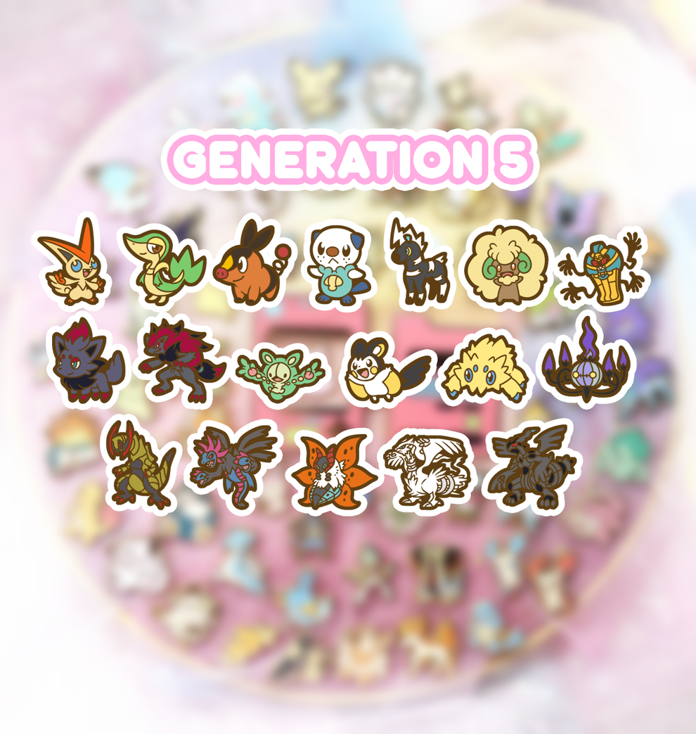 GEN 5 - Mini Enamel Poké-Pins