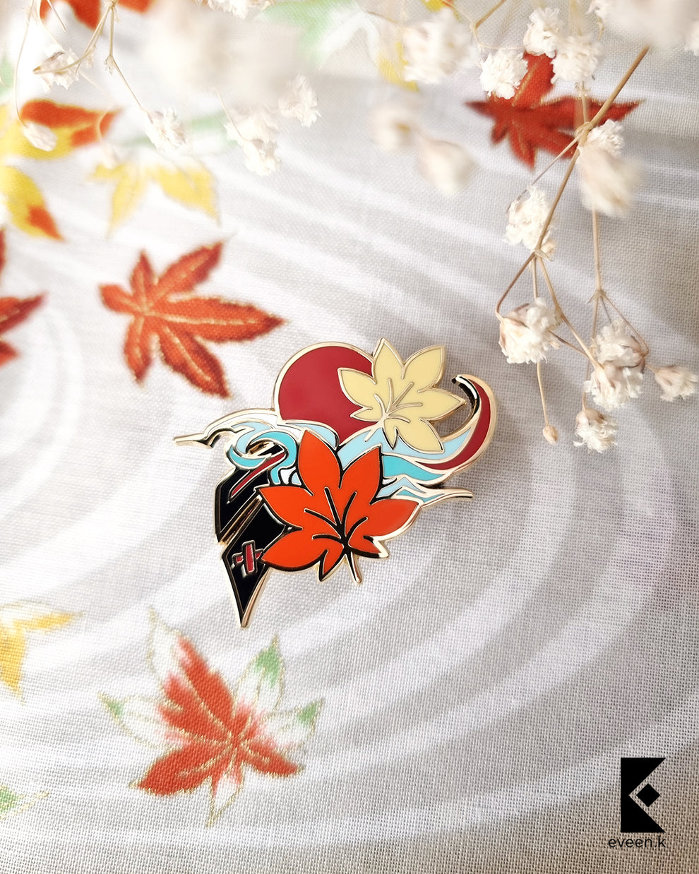Kazuha Genshin Emblem Enamel Pin