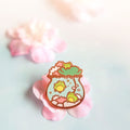 Tiny Earth Enamel Pin: Lilypond Trio