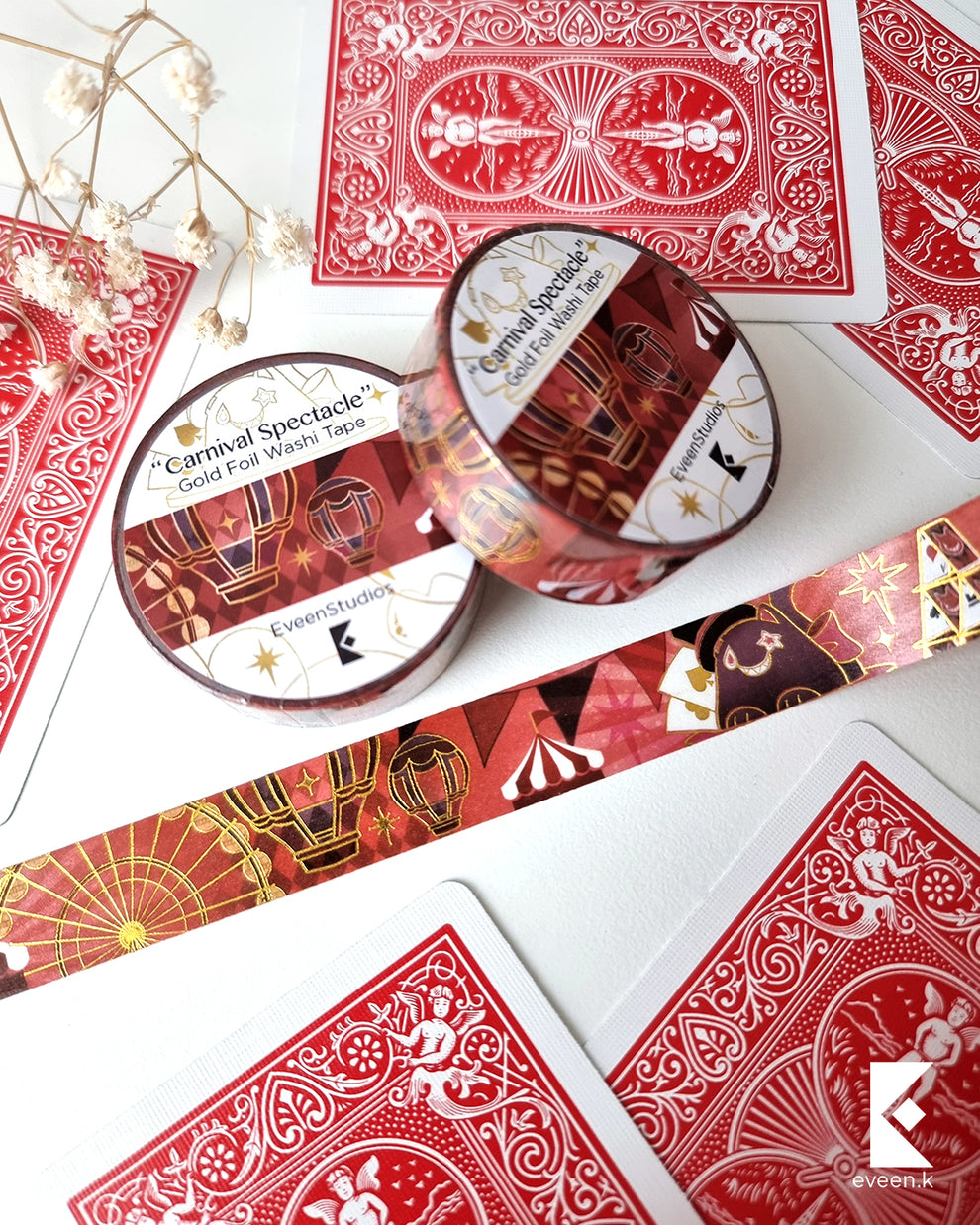 Lyney, Carnival Spectacle Gold Foil Washi Tape