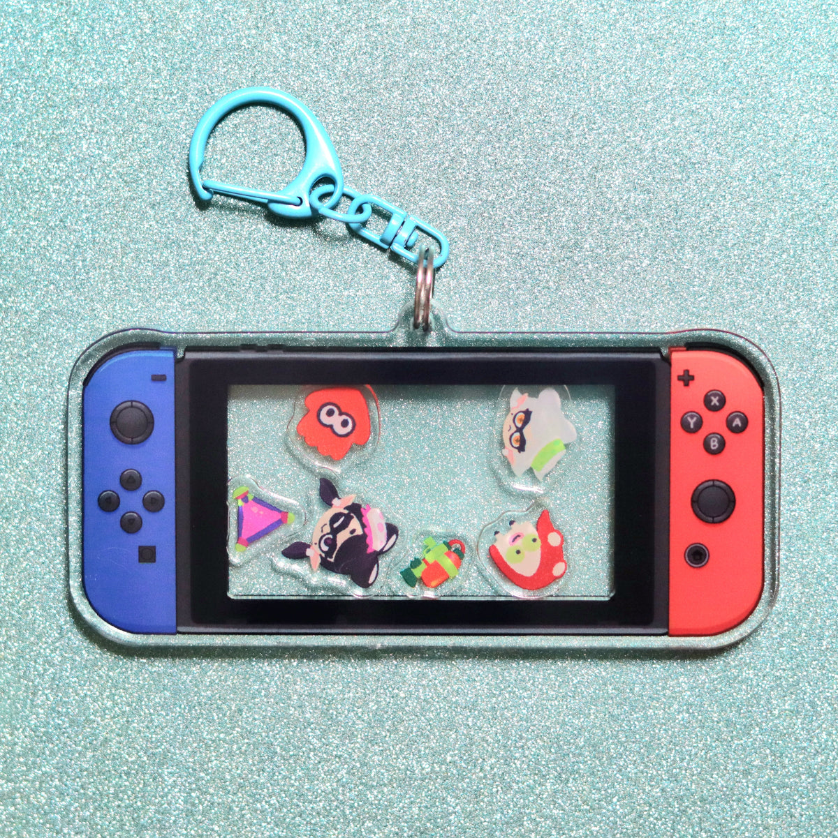 Squidkid Acrylic Shaker Keychains