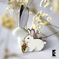 Bunny Star Carrier Enamel Pin