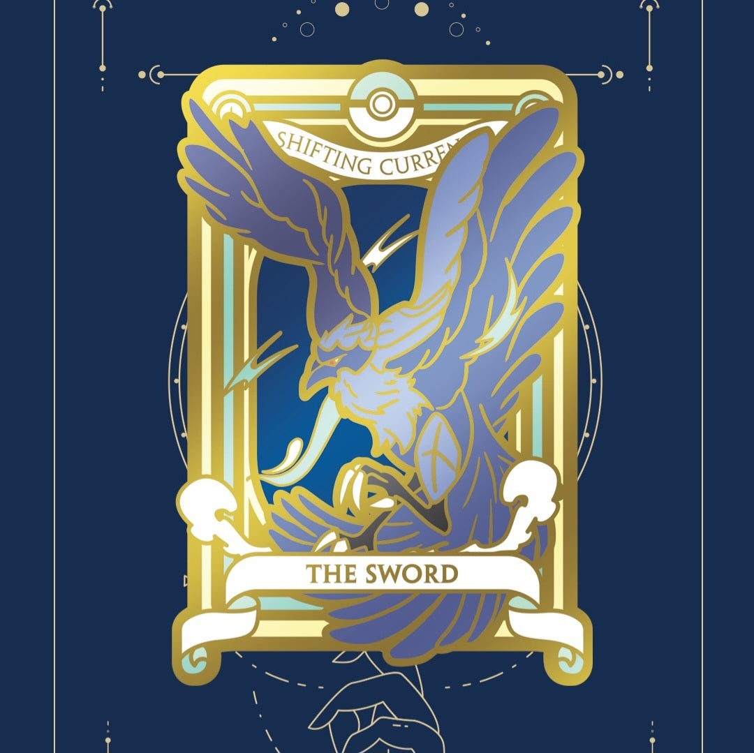 Pocket Corvid Knight Tarot Pin