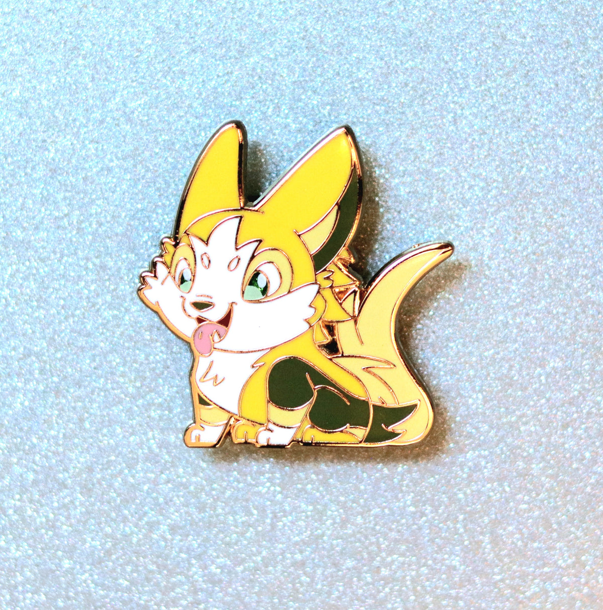 Pocket Spunky Corgi II Enamel Pin