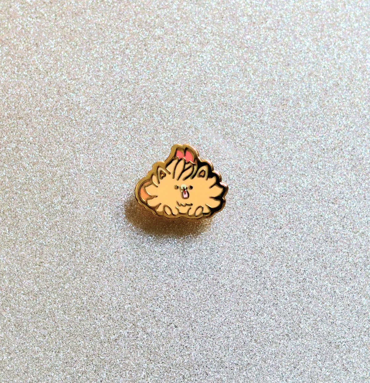 Pocket Fire Pom Mini Blob Enamel Pin
