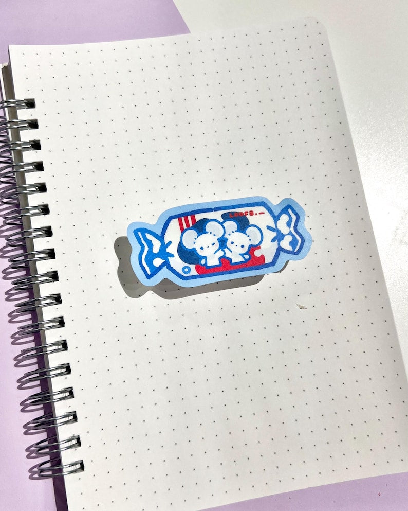 White Maus Candy - Matte Vinyl Sticker