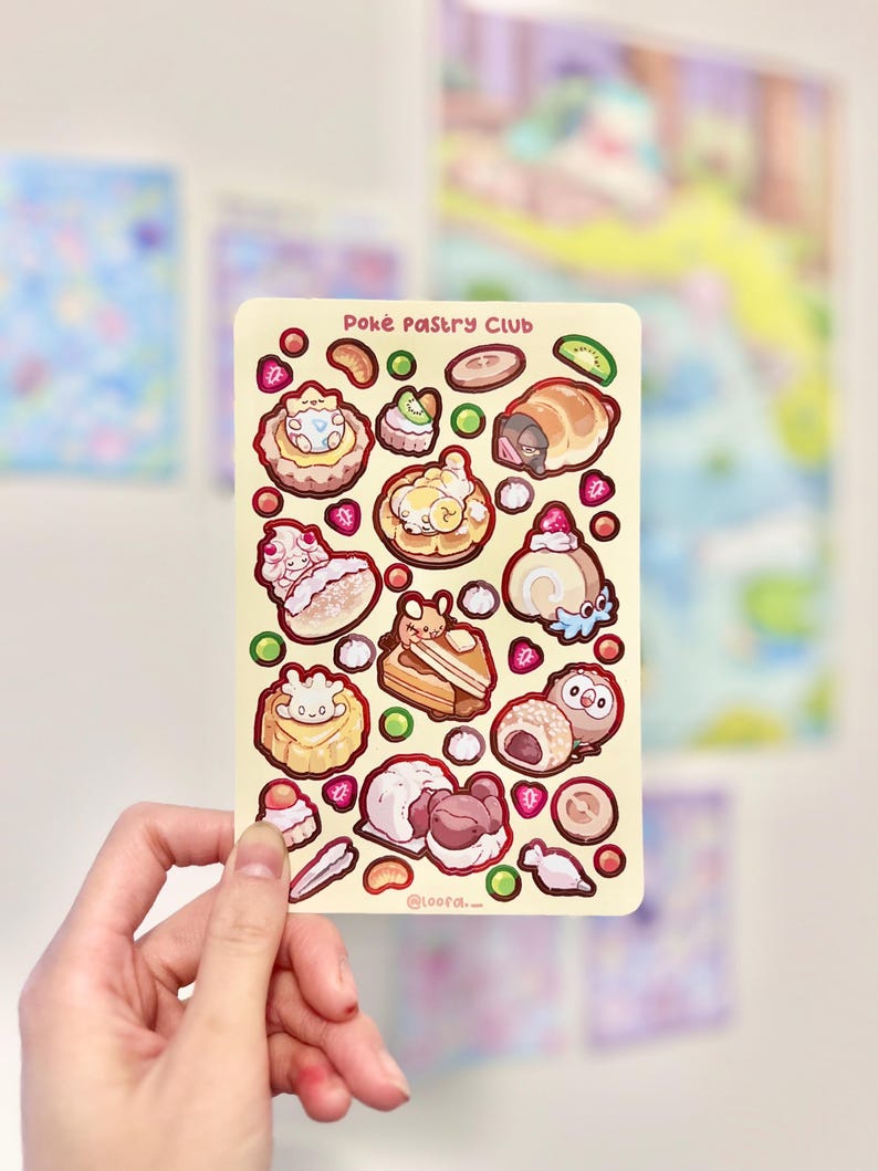 Poké Pastry Club - Sticker Sheet