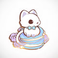 Short Hair Kitty Macaron