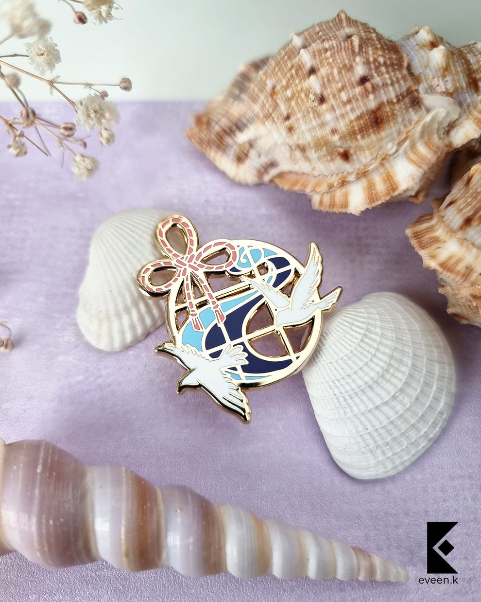 Genshin Emblem Ayaka Enamel Pin