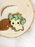 Leafeon 1.3'' Gold-plated Hard Enamel Pin Baby Eeveelution Grass Type