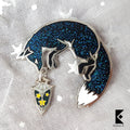 Galaxy Fox Star Carrier Enamel Pin