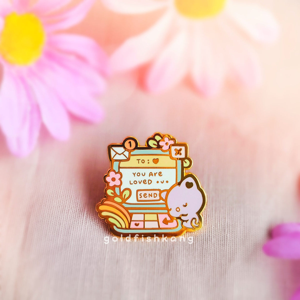 Self-Care Kits Enamel Pin: You Are Loved