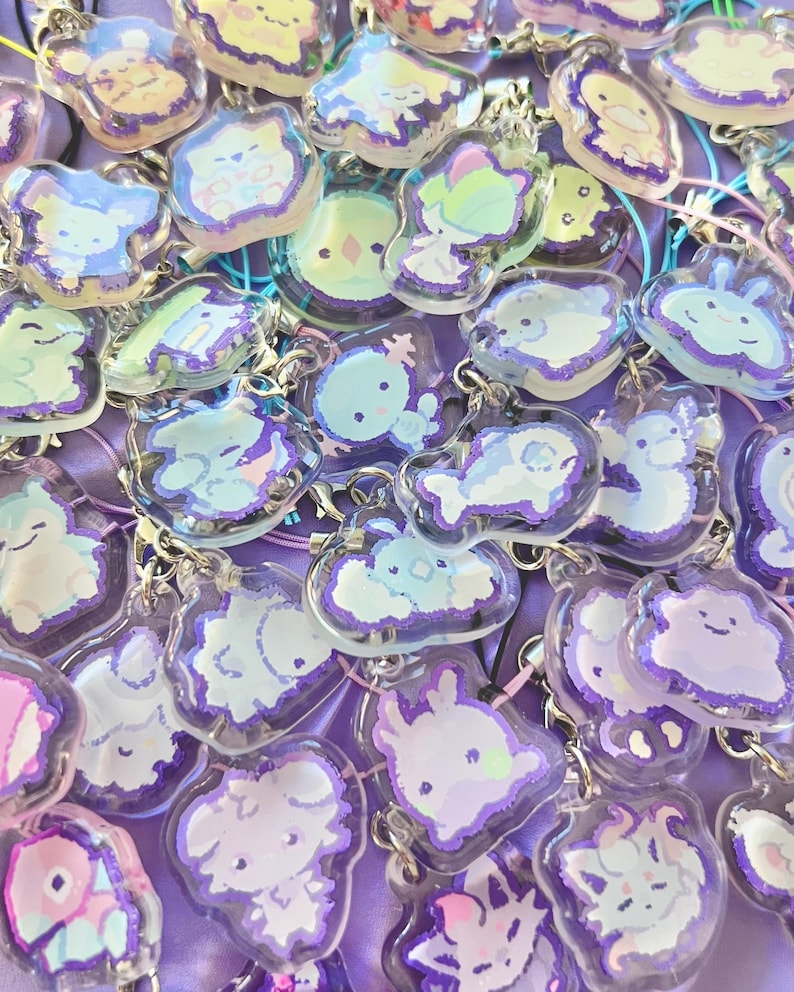 Mini Poké Buds - Epoxy Phone Charms