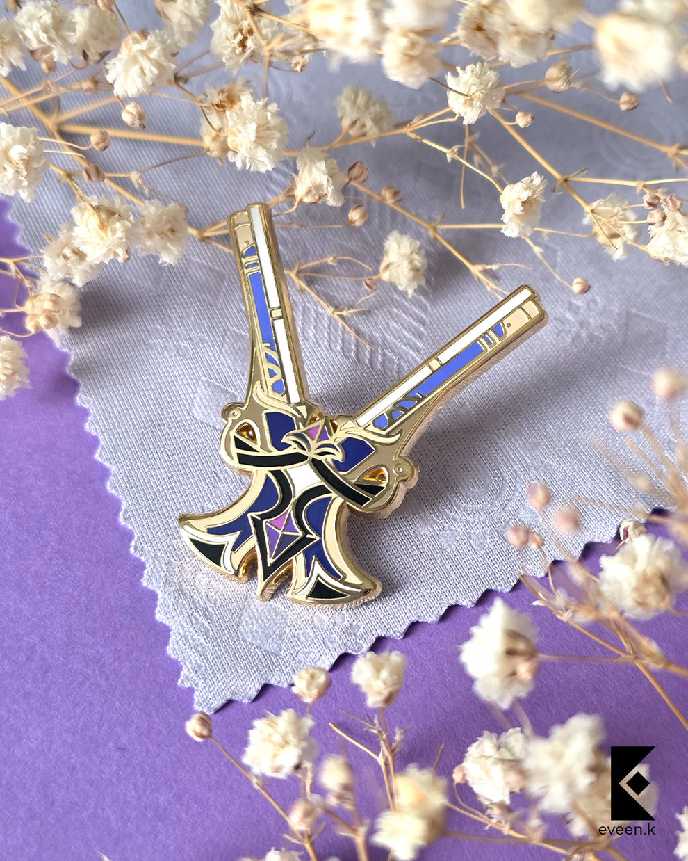 Clorinde Genshin Emblem Enamel Pin