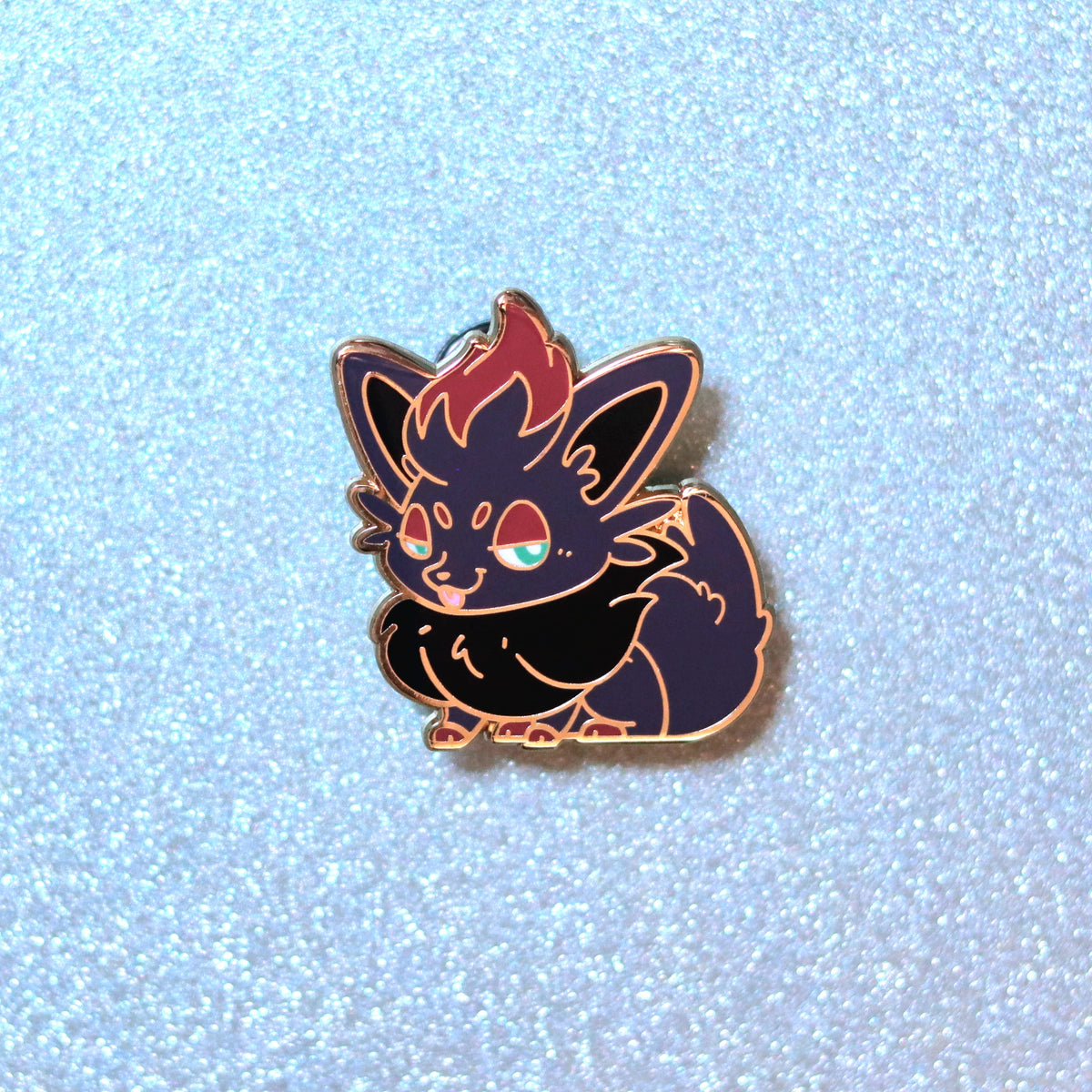 Pocket Sneaky Fox I Enamel Pin
