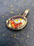 Sizzlipede Bacon and Eggs Enamel Pin