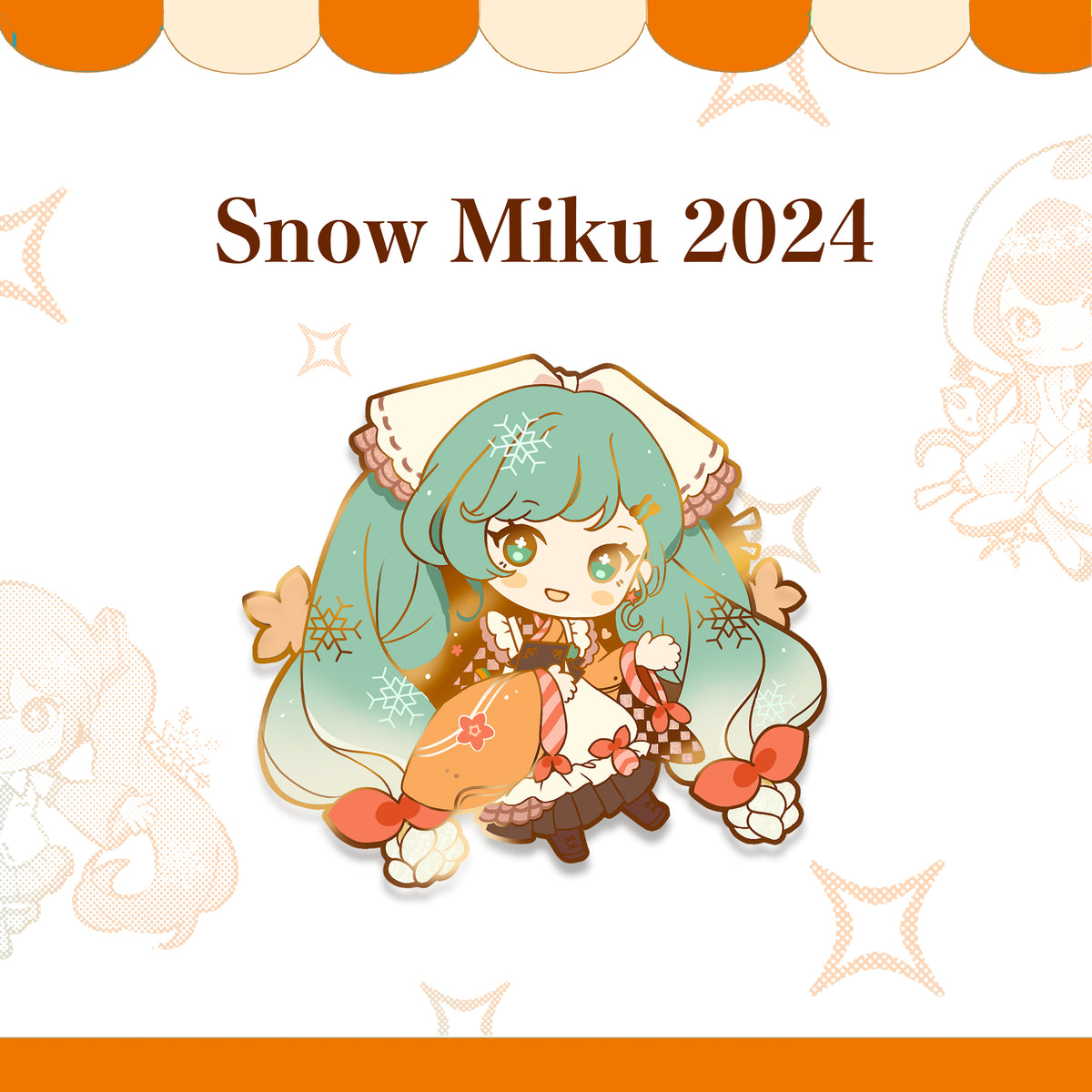 Virtual Idol Snow 2024 Harvest Enamel Pin