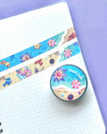 Beach Buds Washi Tape - 1.5cm x 10m