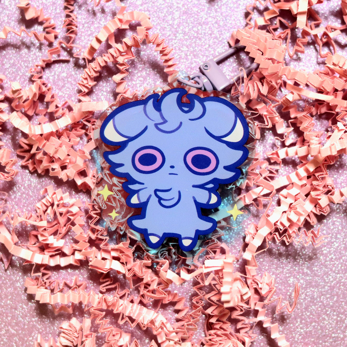 Pocket Psy Cat Acrylic Keychain
