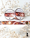 Hu Tao, Crimson Blooms Gold Foil Washi Tape