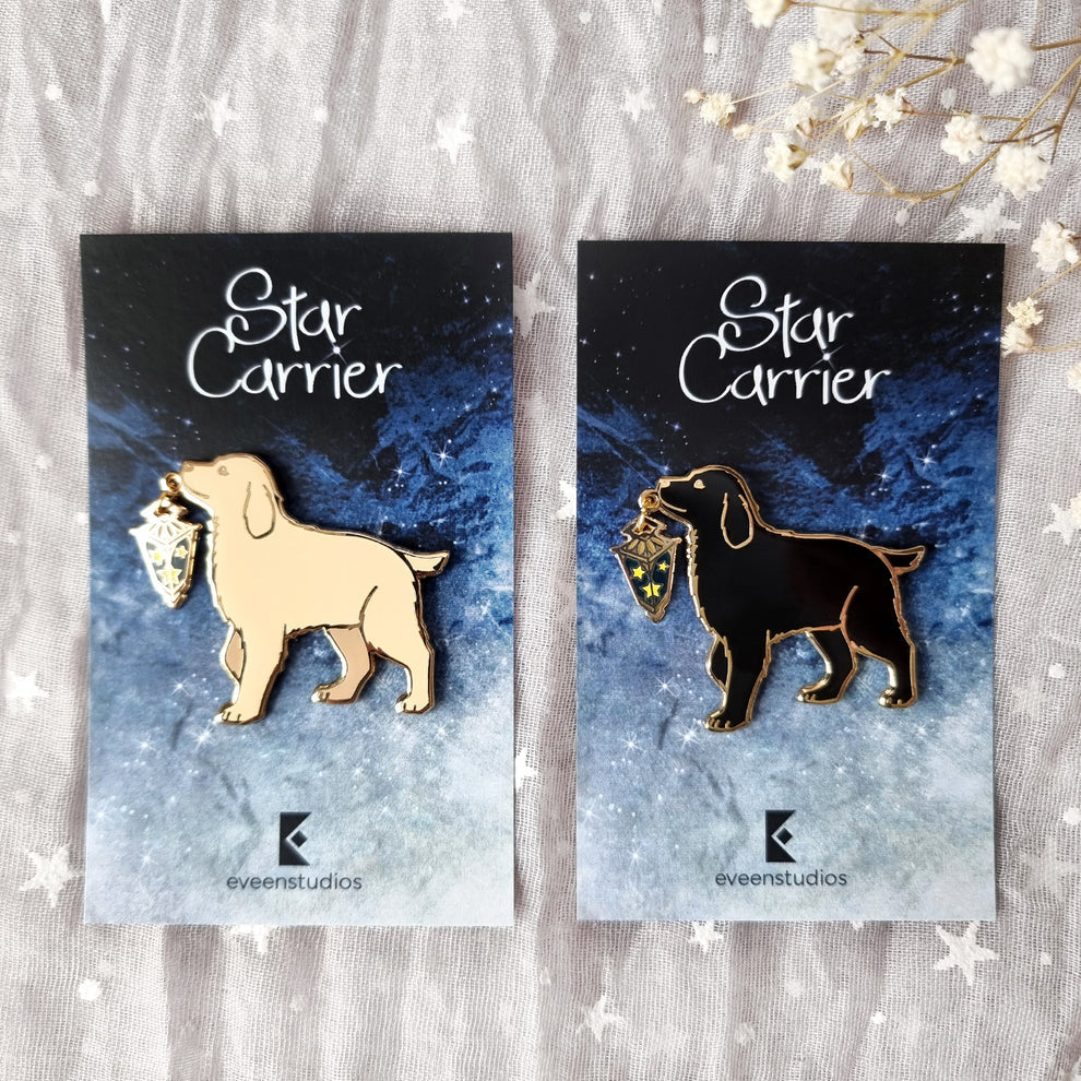 Labrador Retriever Star Carrier Enamel Pin