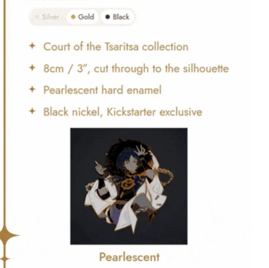 Court of the Tsaritsa Scaramouche Enamel Pin