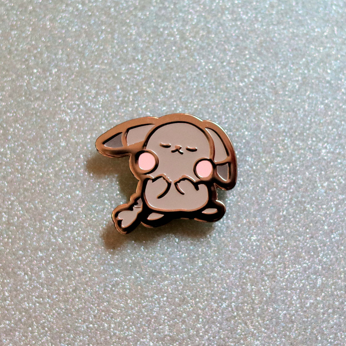 Pocket Utopia Gray Mouse Enamel Pin