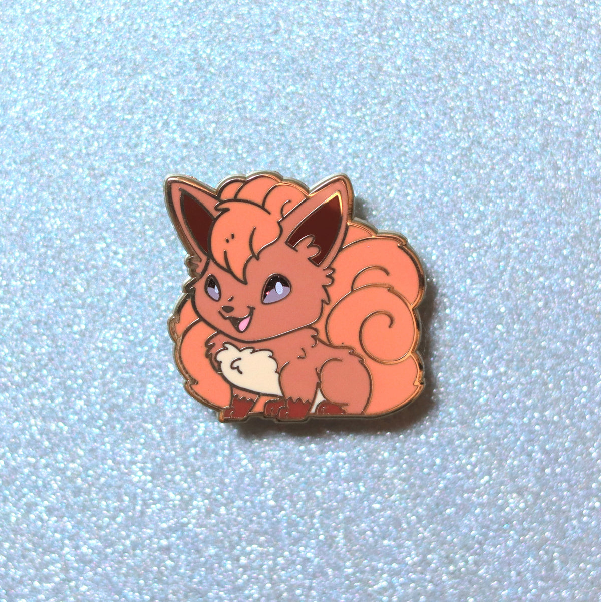 Pocket Flame Fox I Enamel Pin