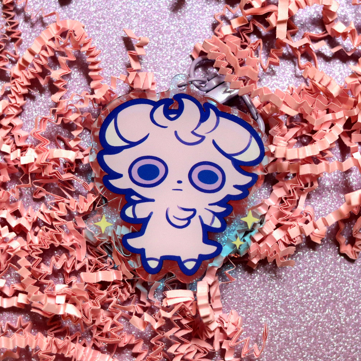 Pocket Psy Cat Acrylic Keychain