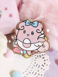 Pastel Cuties Anime Fairy Blissey Happy Pinkumon Pink Love Makeup Perfume Valentine Glitter Hard Enamel Pin