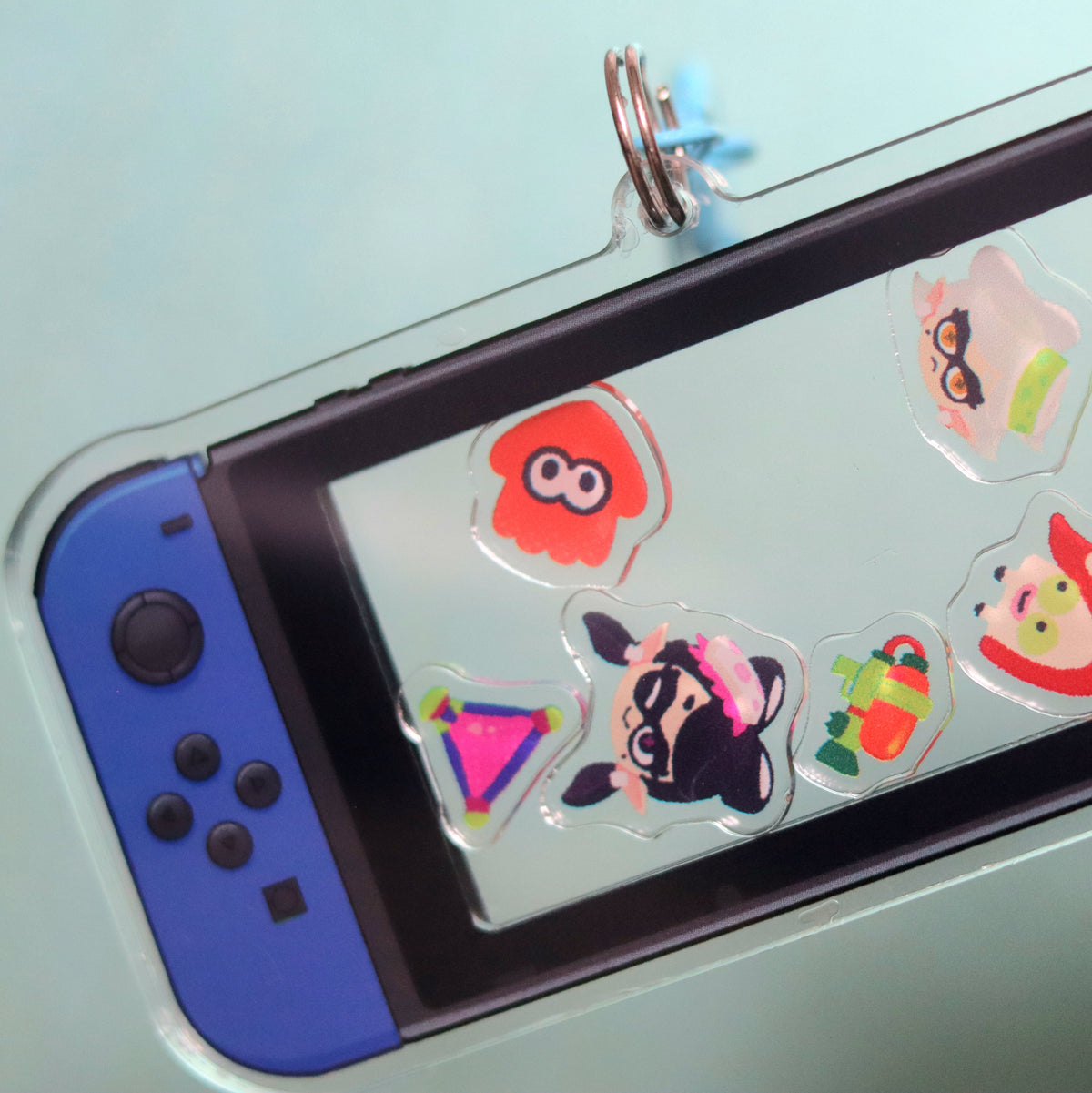Squidkid Acrylic Shaker Keychains
