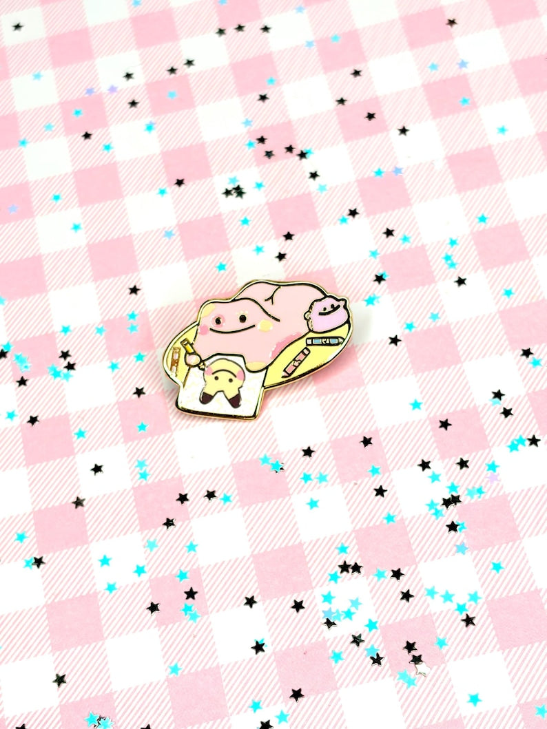 Ditto Sketch Enamel Pin