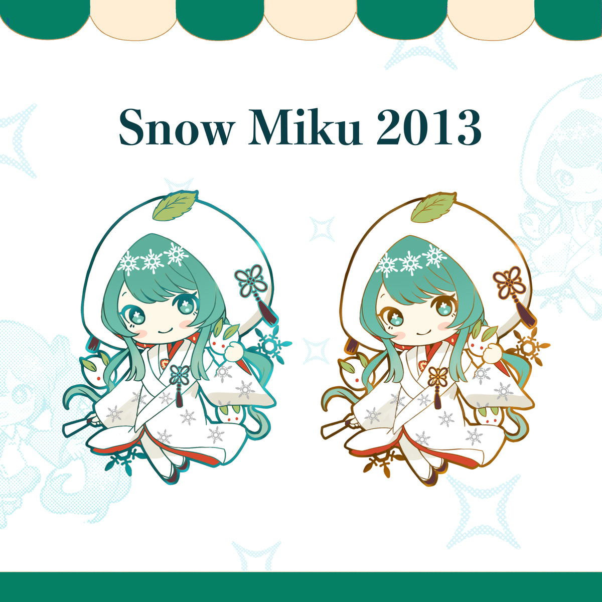 Virtual Idol Snow 2013 Mochi Enamel Pin